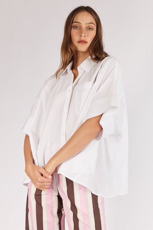 Image of Shirts. Productname: Itami Gigario Shirt White in White colour by brand - Itami Division