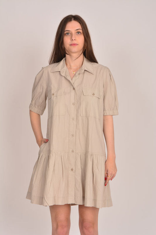 Image of Dresses. Productname: Itami Giverny Dress Stone in Stone colour by brand - Itami Division