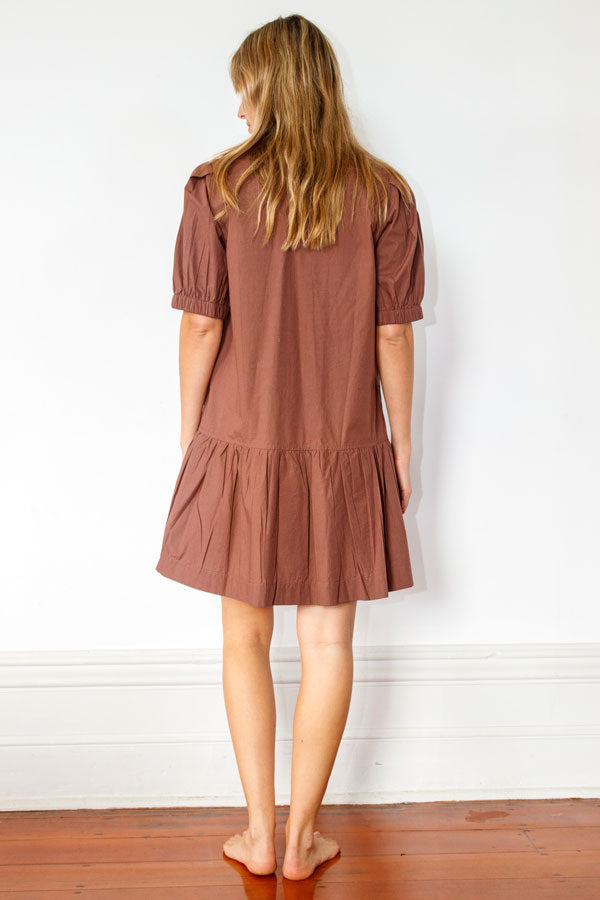 Division Itami Giverny Dress (Chocolate)