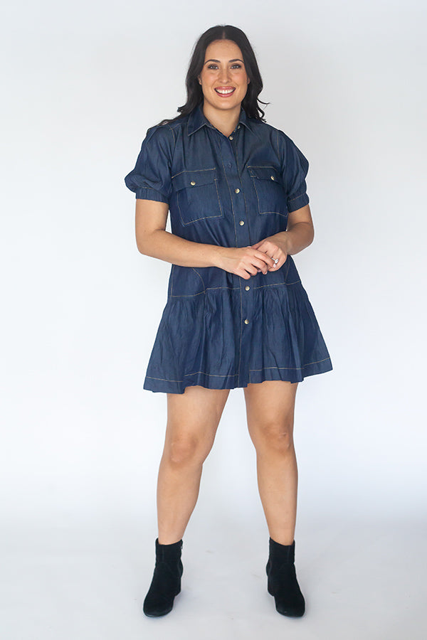 Kabana Itami Giverny Dress (Denim)