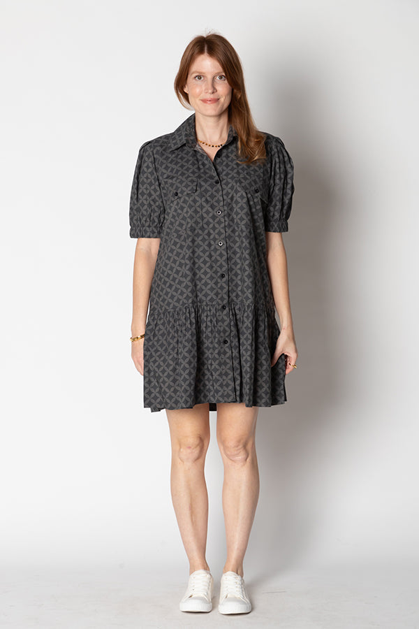 Division Itami Giverny Dress Lester (Charcoal)