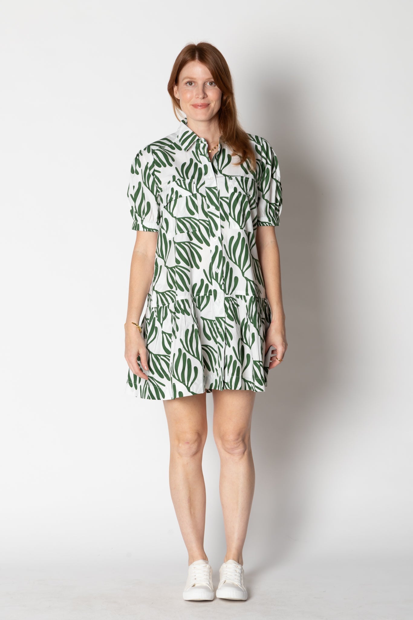 Division Itami Giverny Dress Verde (White)