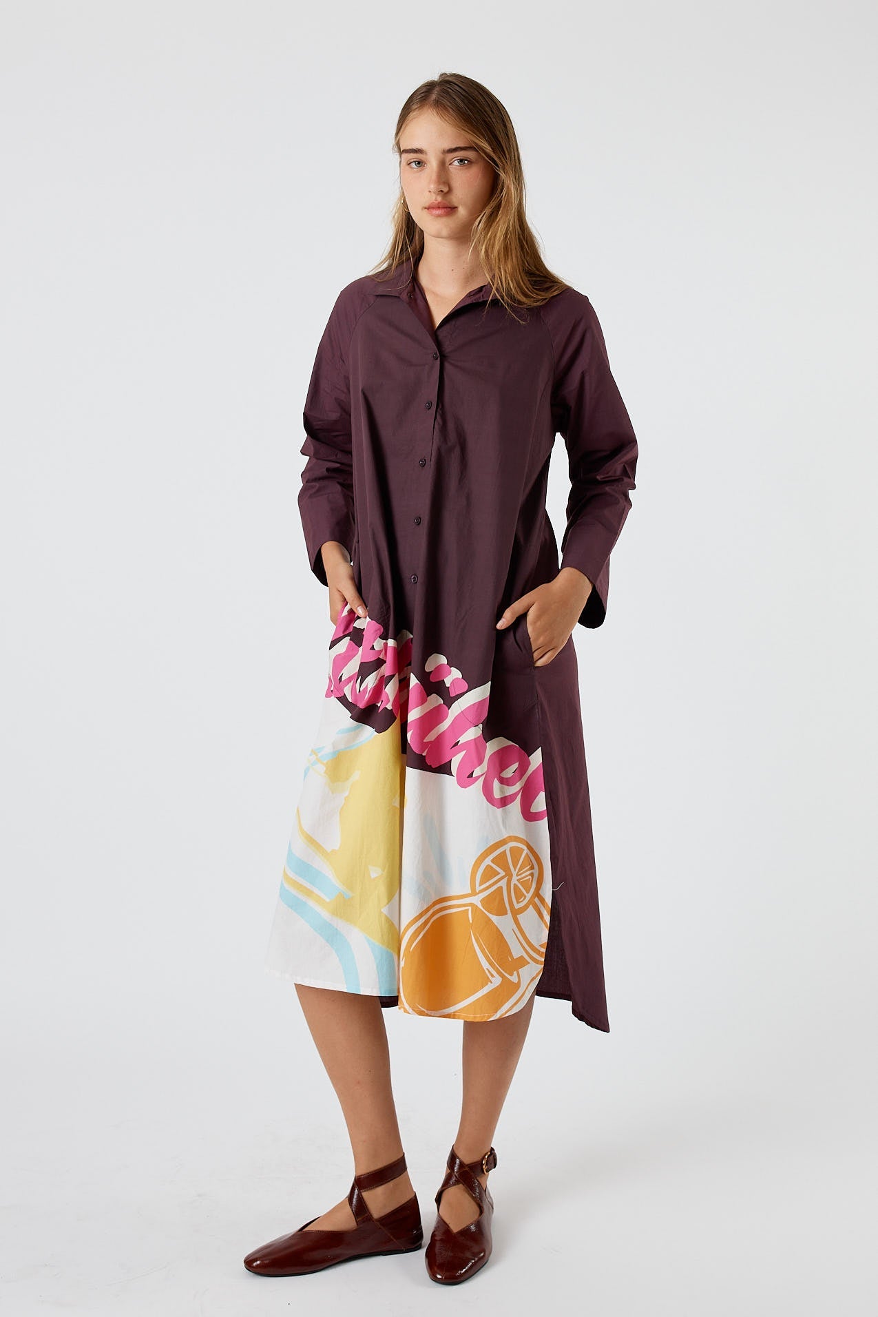 Image of Dresses. Product name - Itami Kitzbuhel Shirtdress in Shirtdress colour by brand - Itami Division
