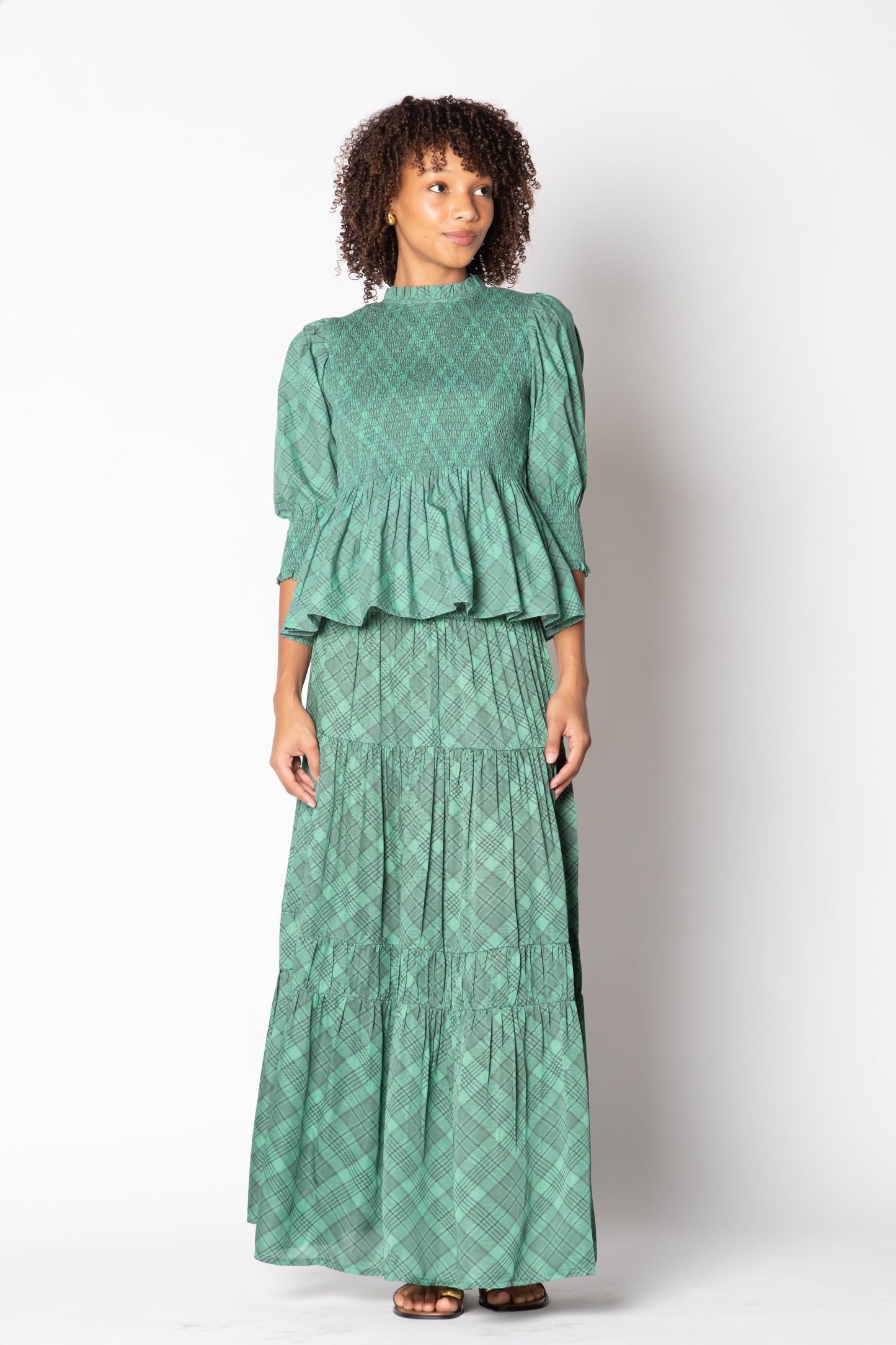 Division Itami Eden Skirt Tartan (Green)