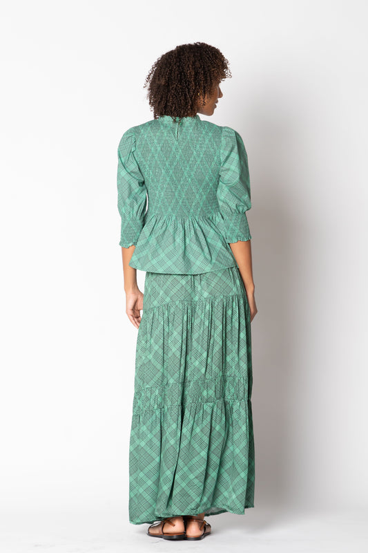 Itami Eden Skirt Tartan (Green)