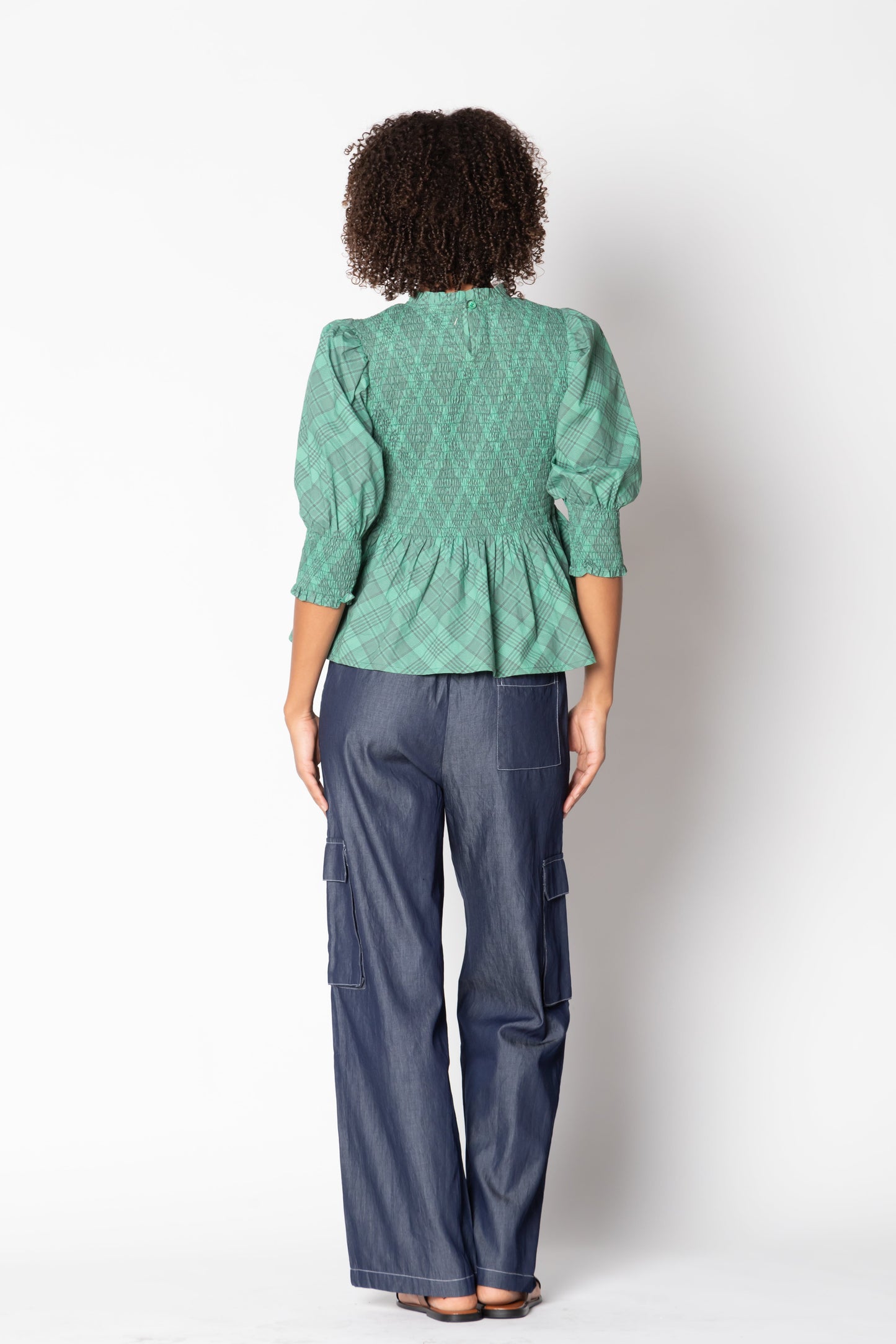 Division Itami Liv Top Tartan (Green)