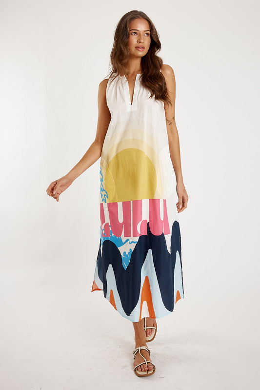 Image of Dresses. Productname: Itami Lulu S/Less Multi in Multi colour by brand - Itami Division