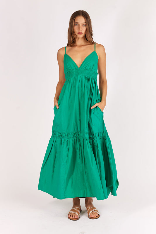 Image of Dresses. Productname: Itami Mariette Dress Emerald in Emerald colour by brand - Itami Division