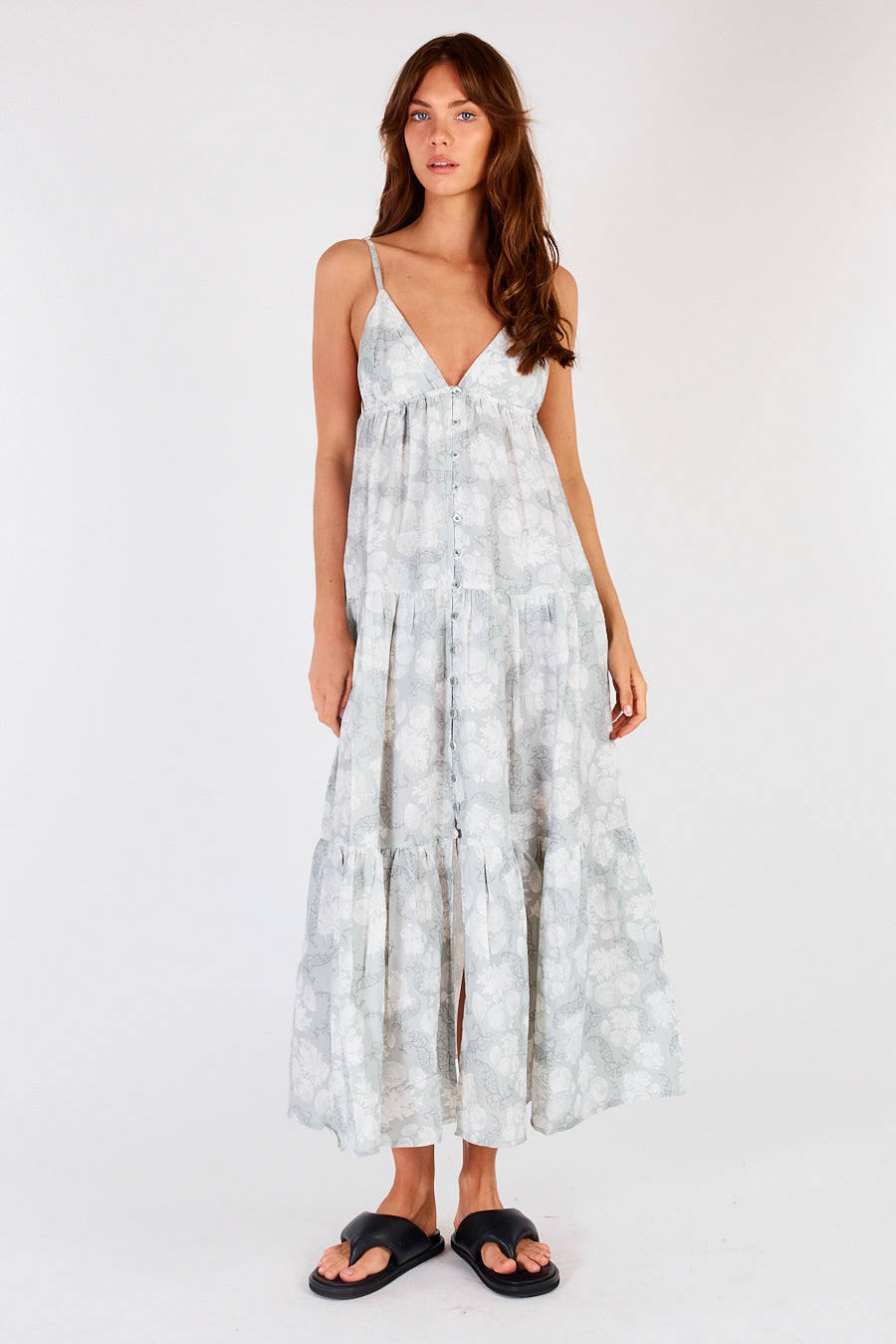 Image of Dresses. Productname: Itami Marini Dress Flores Xanadu in Xanadu colour by brand - Itami Division