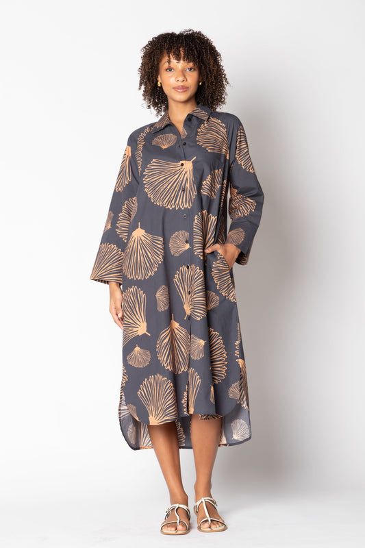 Image of Dresses. Productname: Itami Moussi Military Maxi Charcoal in Charcoal colour by brand - Itami Division