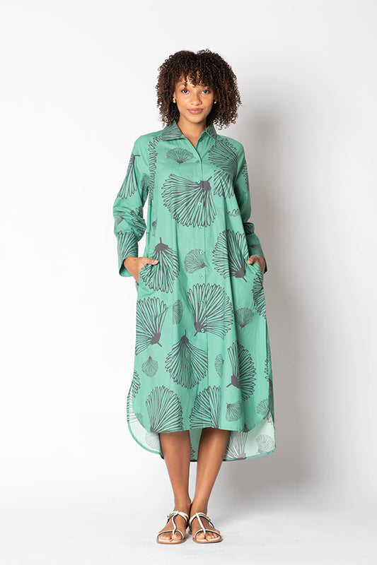 Image of Dresses. Productname: Itami Moussi Military Maxi Sage in Sage colour by brand - Kabana