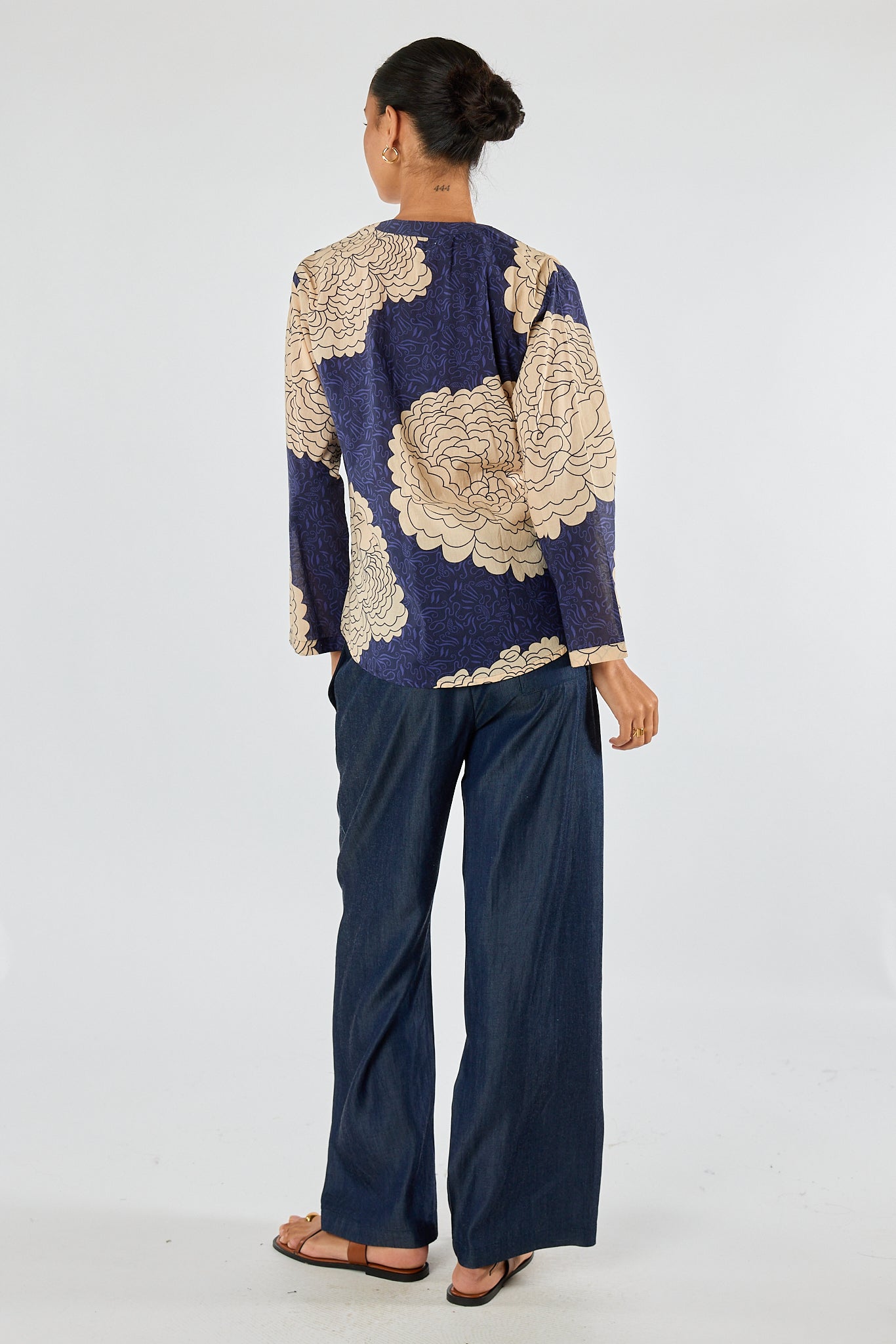 Division Itami Orient Long Sleeve Top (Navy)