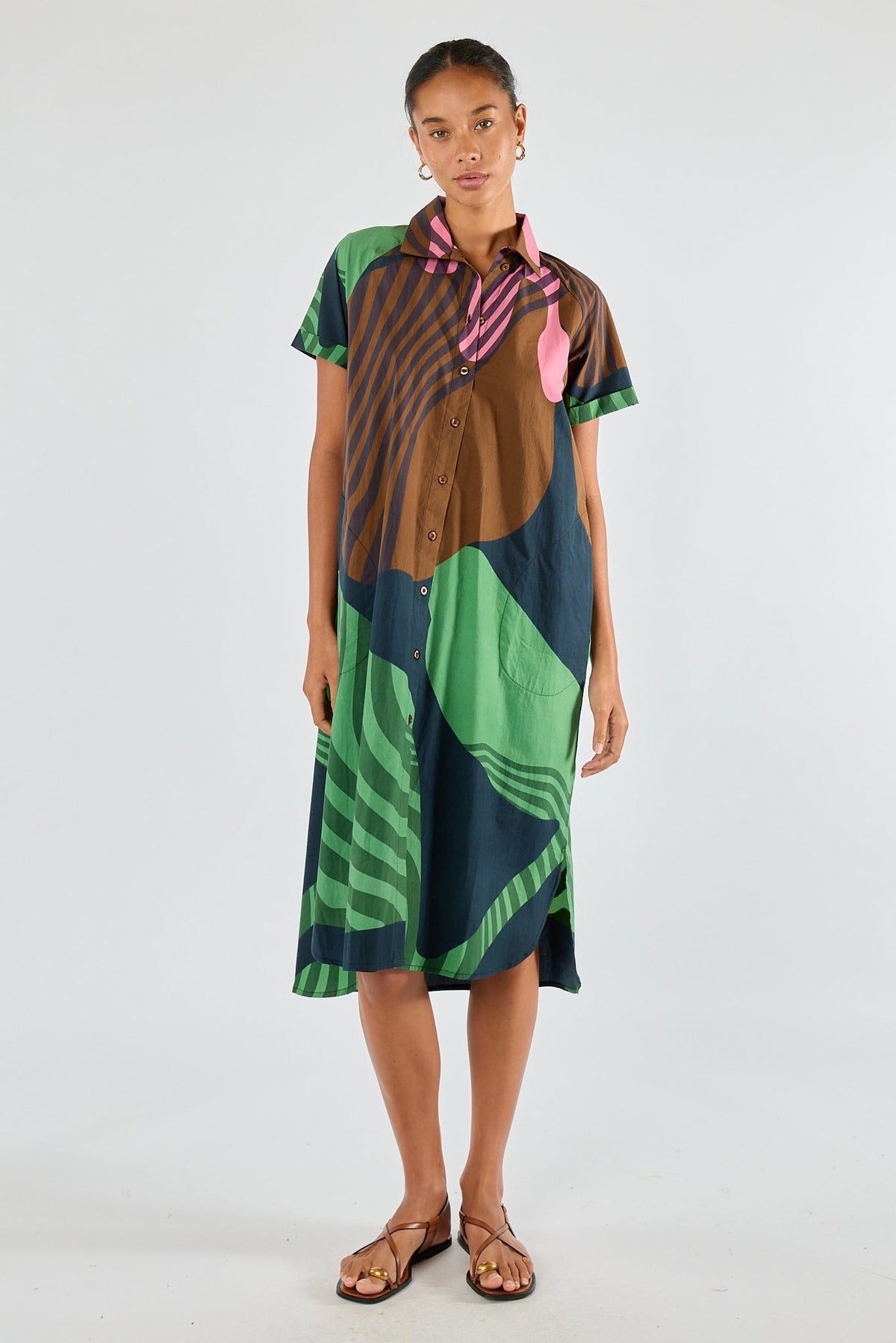 Division Itami Papillon Button Dress (Black)