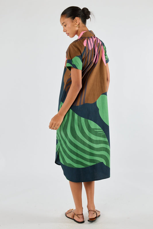 Division Itami Papillon Button Dress (Black)