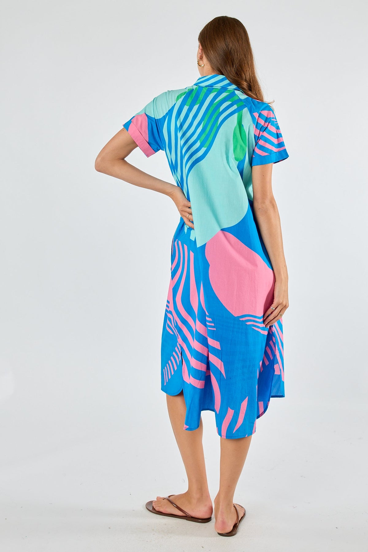 Division Itami Papillon Button Dress (Blue)