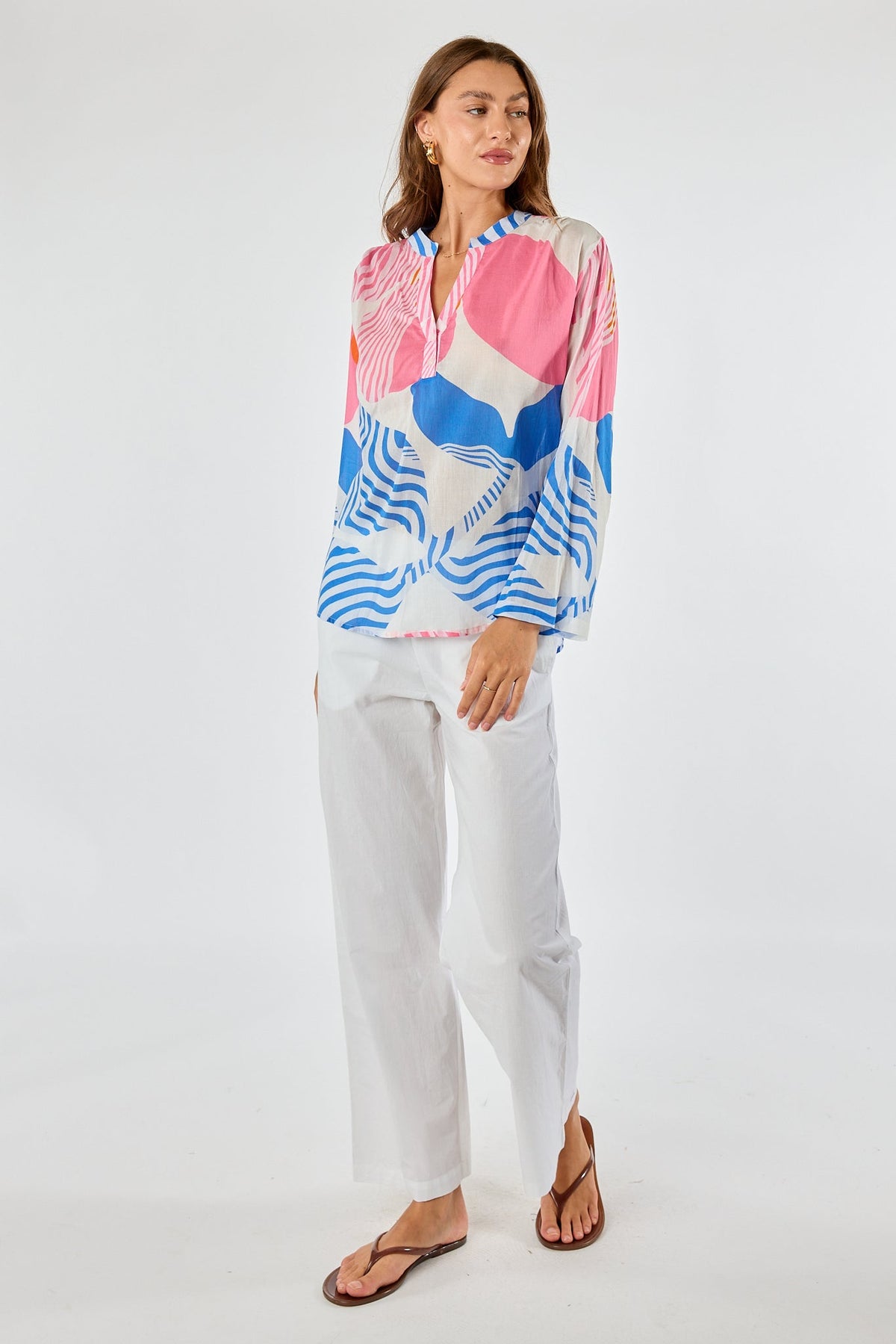 Division Itami Papillon LS Top (White)