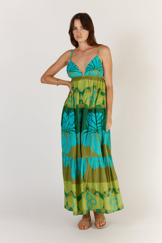 Image of Dresses. Productname: Itami Pelota Dress Green in Green colour by brand - Itami Division