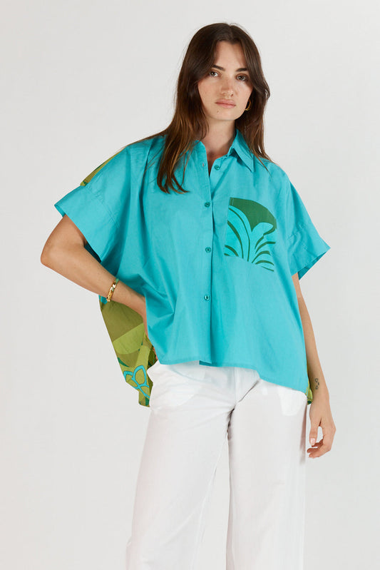 Image of Shirts. Productname: Itami Pelota Shirt Green in Green colour by brand - Itami Division