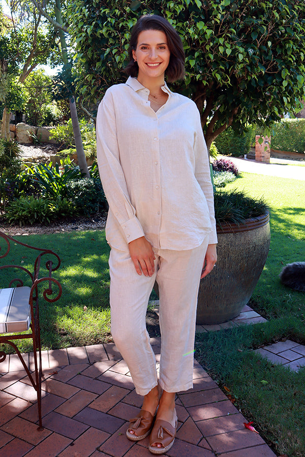 Image of Shirts. Productname: Itami Portis Shirt Natural in Natural colour by brand - Itami Division