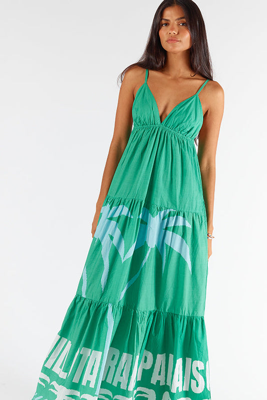 Image of Dresses. Productname: Itami Quillota Dress Green in Green colour by brand - Itami Division