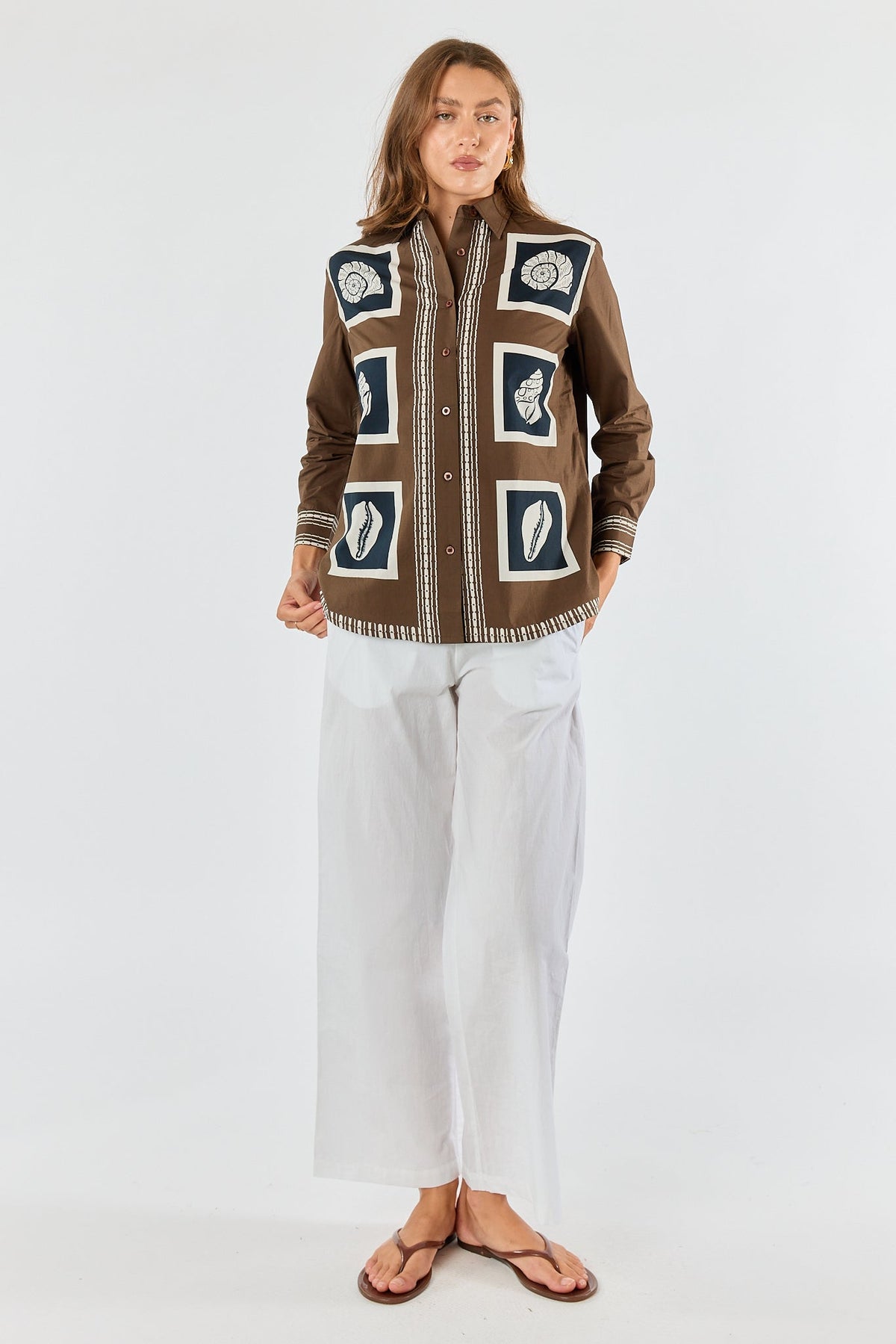 Division Itami Seashell Shirt (Brown)
