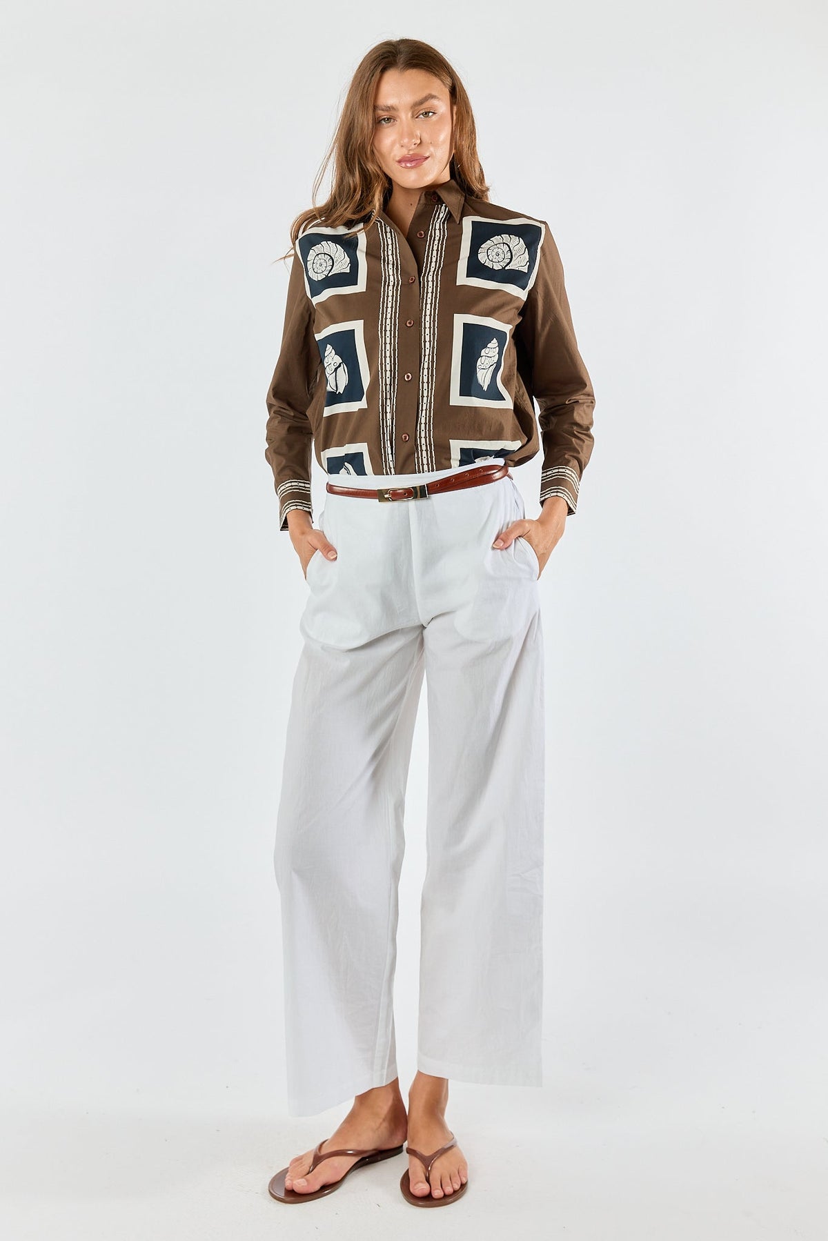 Division Itami Seashell Shirt (Brown)