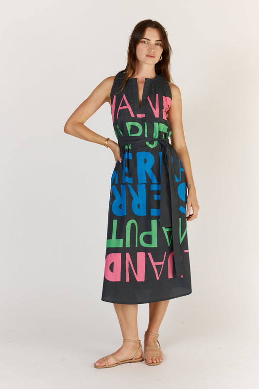 Image of Dresses. Productname: Itami Sierra Sleeveless Navy in Navy colour by brand - Itami Division