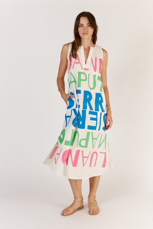 Image of Dresses. Productname: Itami Sierra Sleeveless White in White colour by brand - Itami Division