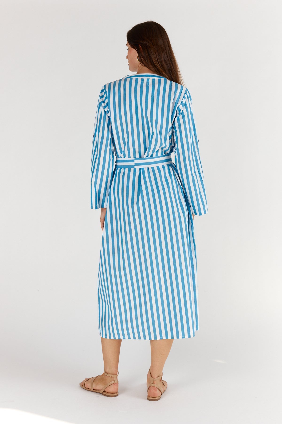 Division Itami Stripe LS Dress (Blue)