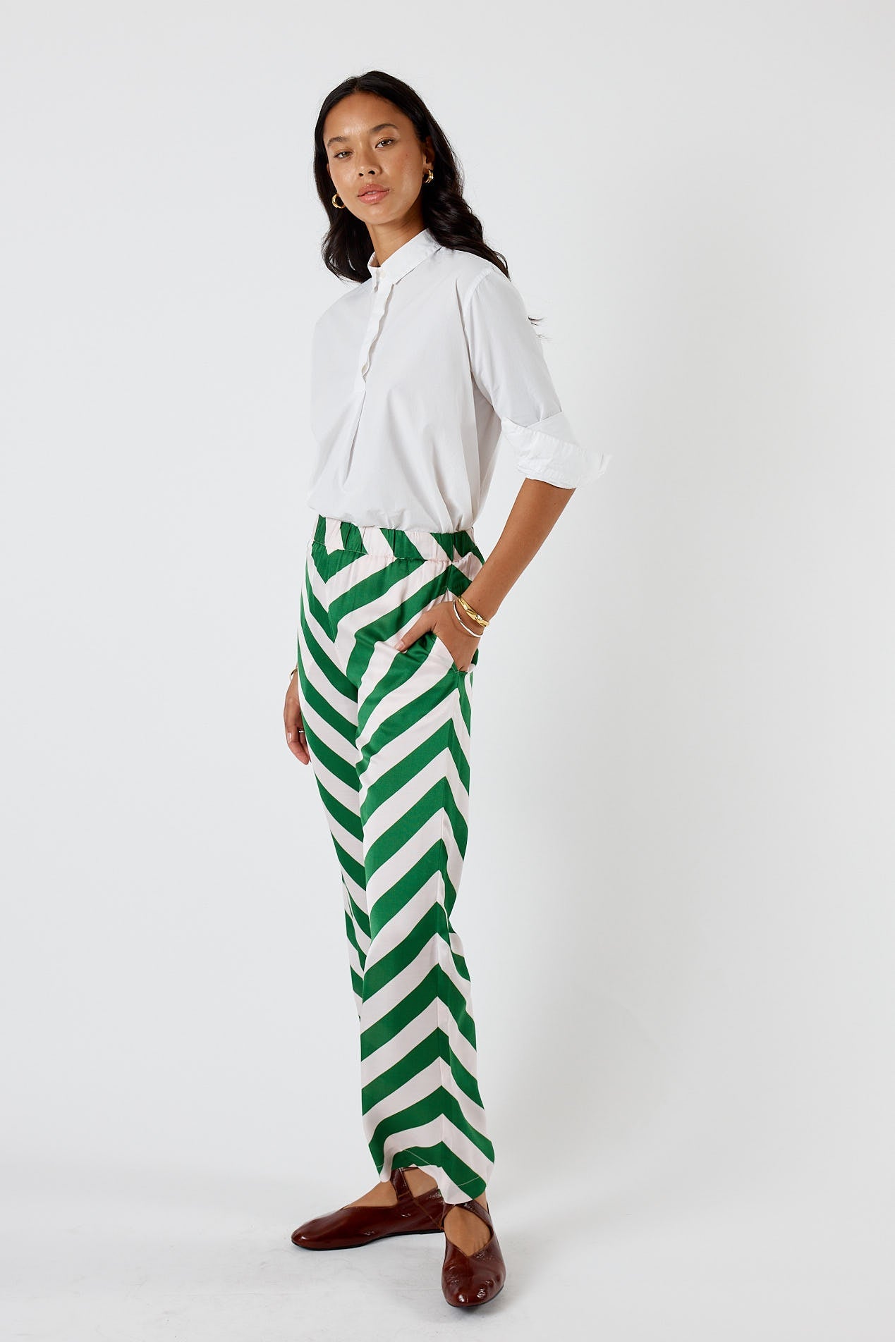 Division Itami Stripe Pant (Olive)