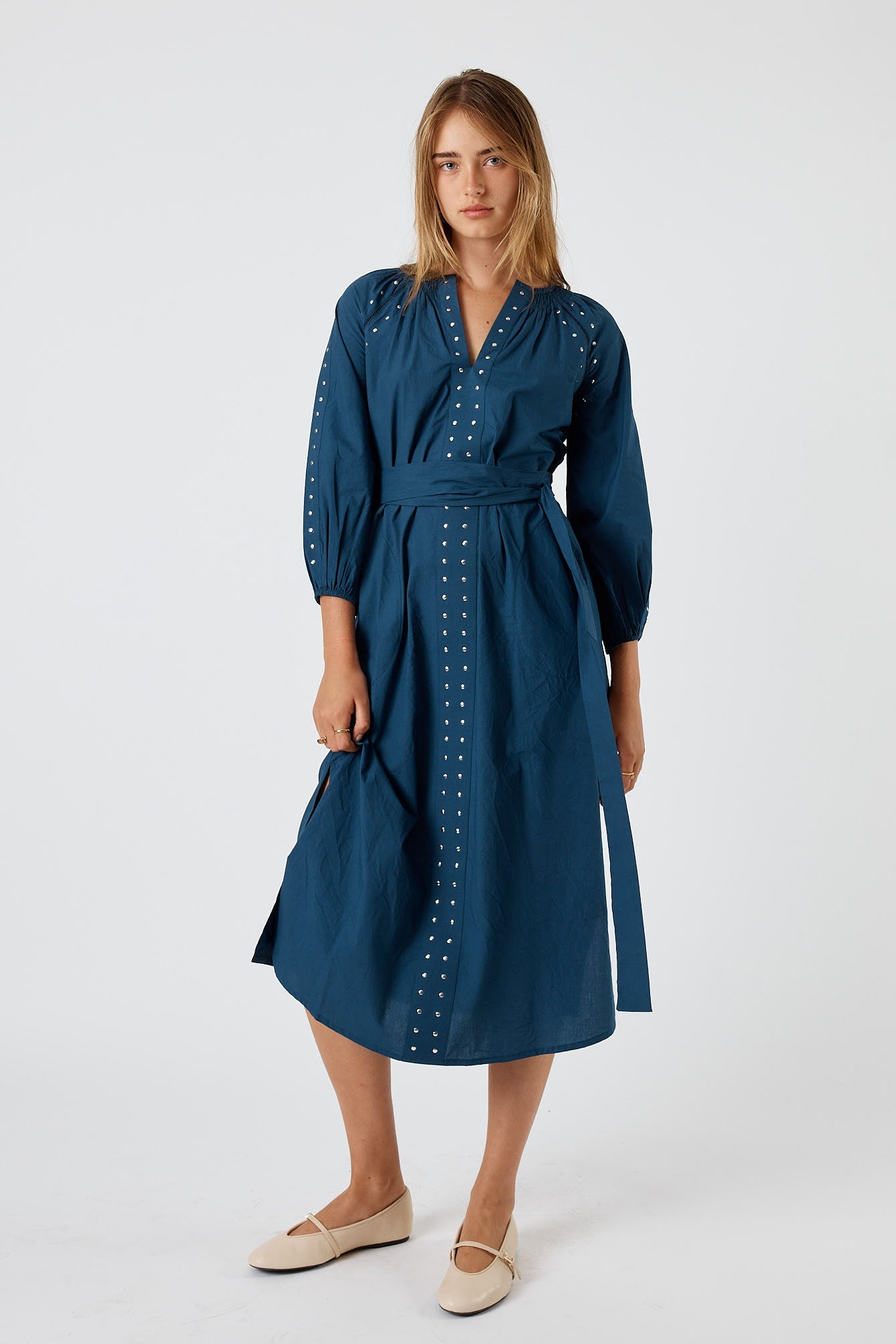Division Itami Stud Dress (Navy)