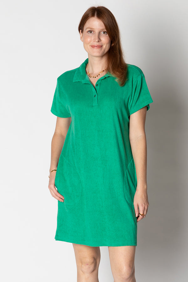 Image of Dresses. Productname: Itami Terri Towel Dress Emerald in Emerald colour by brand - Itami Division
