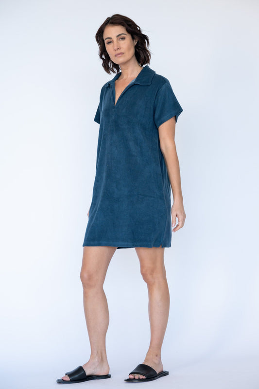 Division Itami Terri Zip Dress (Navy)