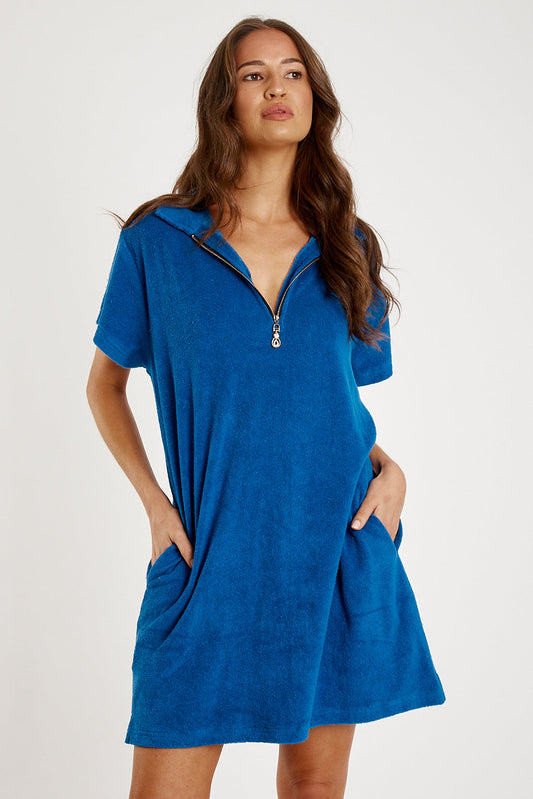 Itami Terri Zip Dress (Blue)
