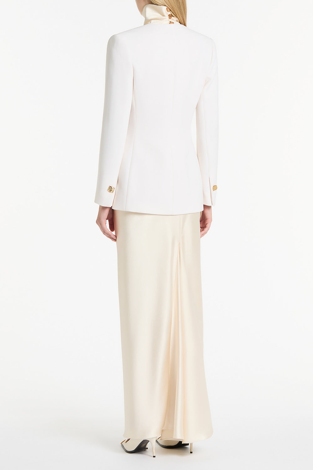 Carla Zampatti Ivory Crepe C Blazer (White)