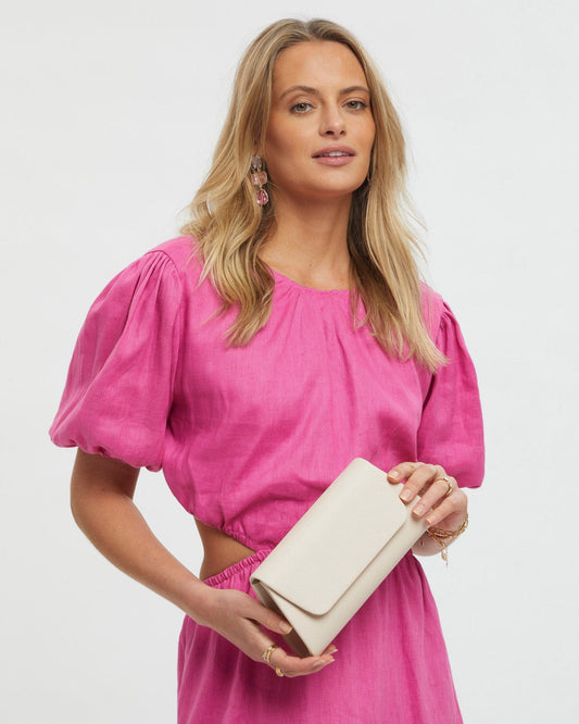 Image of Clutch Bags. Productname: Colette Ivory Leaha Evening Clutch Bag in Ivory colour by brand - Colette