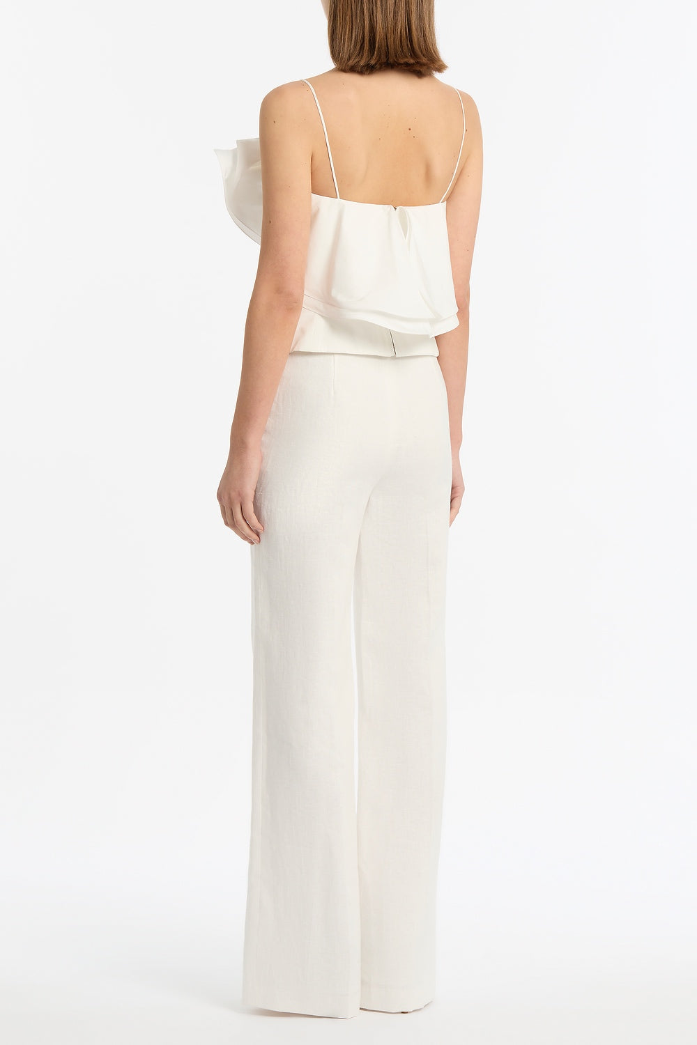 Carla Zampatti Linen Waisted Pant (Ivory)