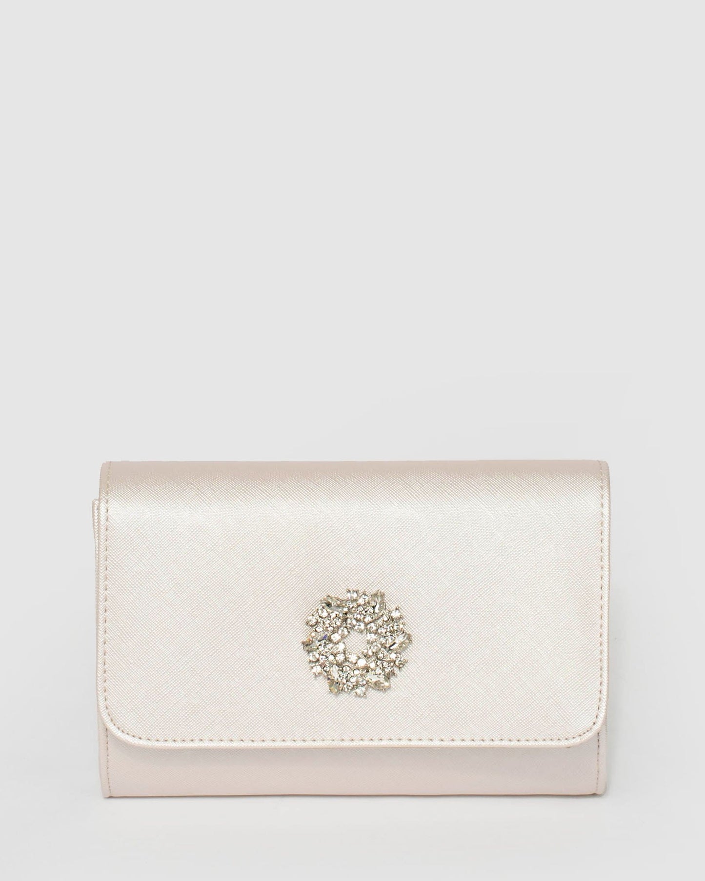 Colette by Colette Hayman Lulu Crystal Clutch Bag (Ivory)
