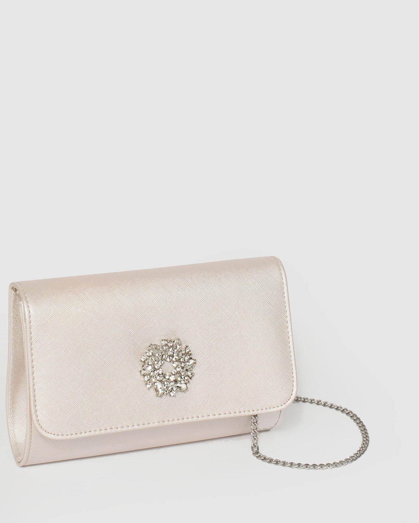 Colette by Colette Hayman Lulu Crystal Clutch Bag (Ivory)