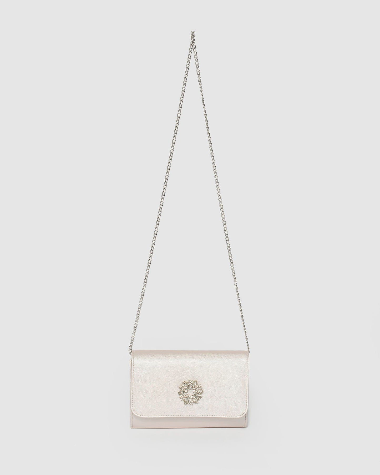 Colette by Colette Hayman Lulu Crystal Clutch Bag (Ivory)