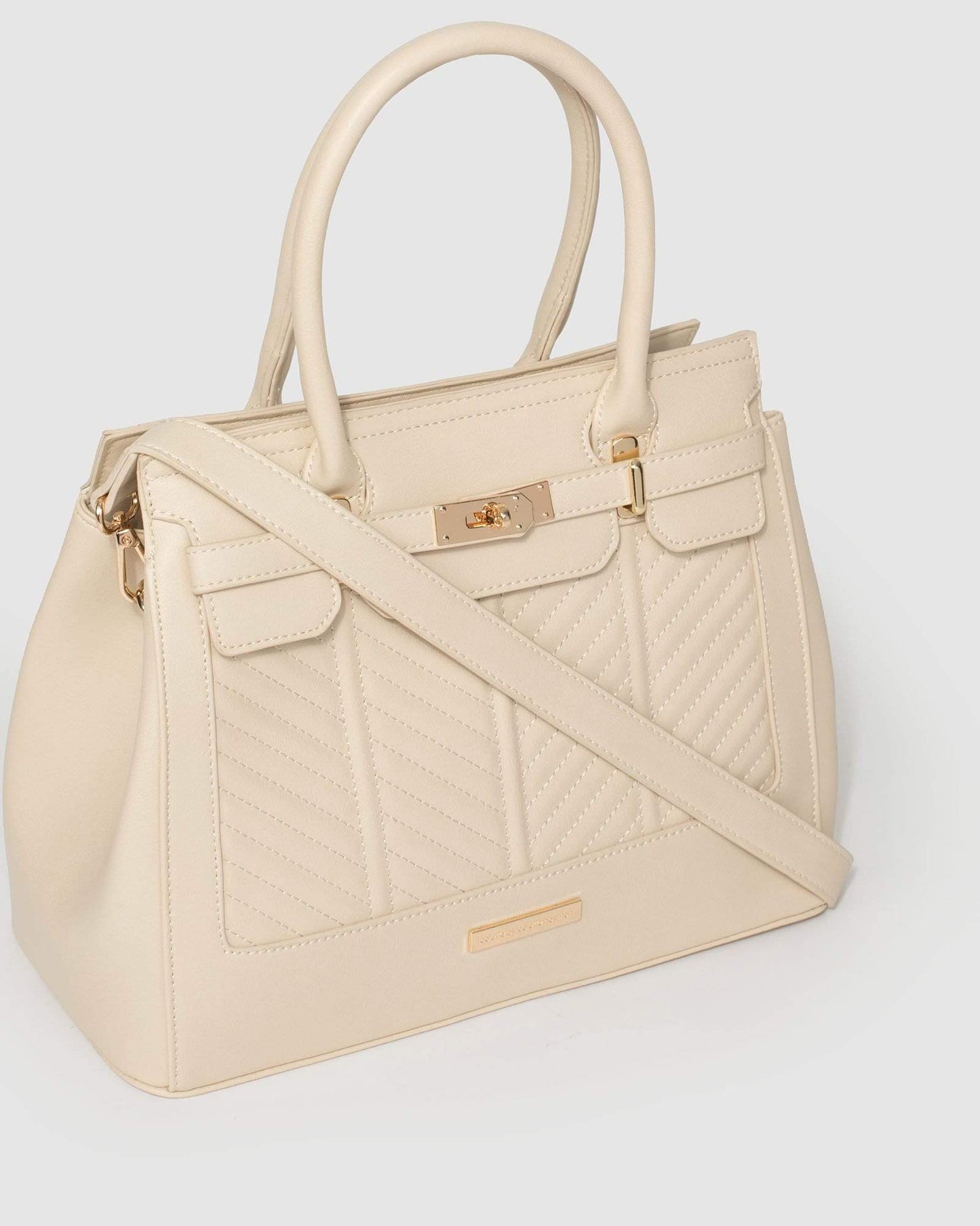 Colette by Colette Hayman Maryanne Quilted Tote Bag (Ivory)