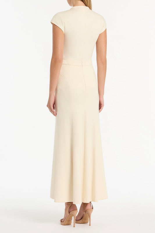 Carla Zampatti Ivory Ponte Tie Detail Top (Cream)