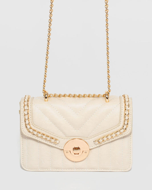 Colette Ranillda Chain Crossbody Bag (Ivory)