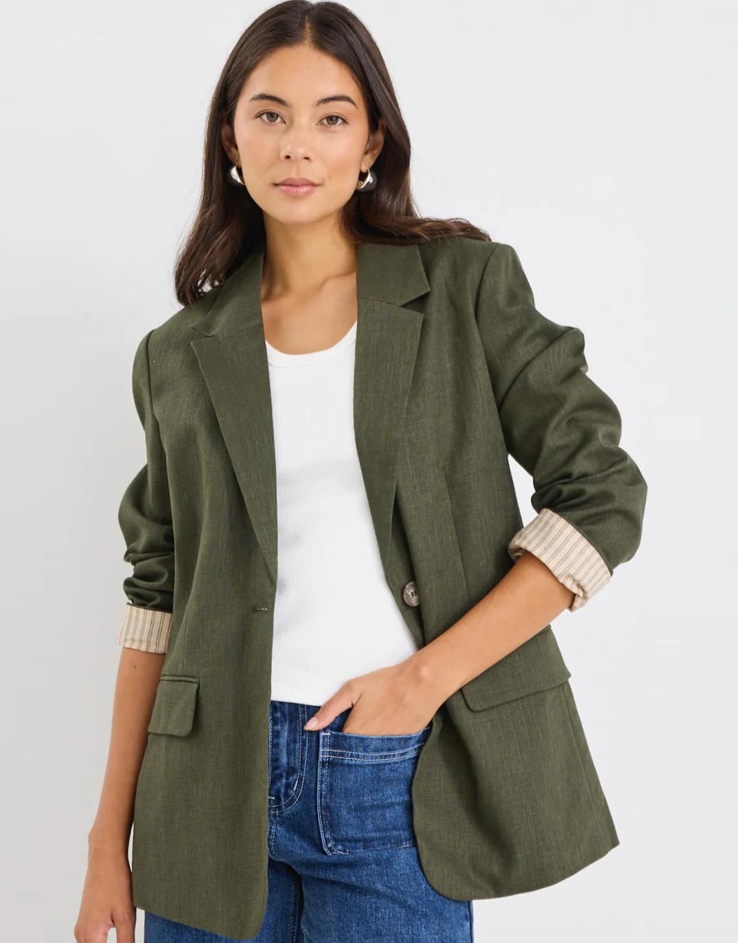 Ivy & Jack Dock Blazer (Khaki)