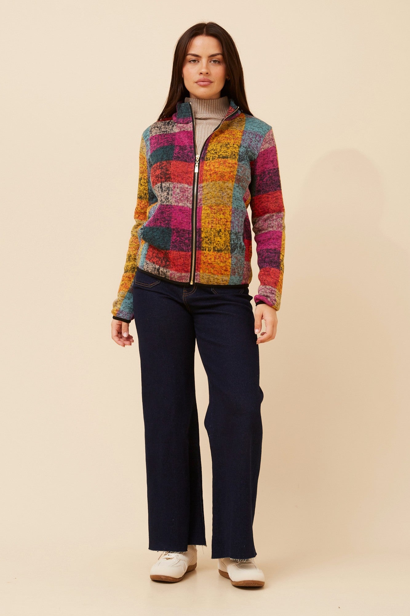 LYN CHECK PRINT JACKET (Multi)