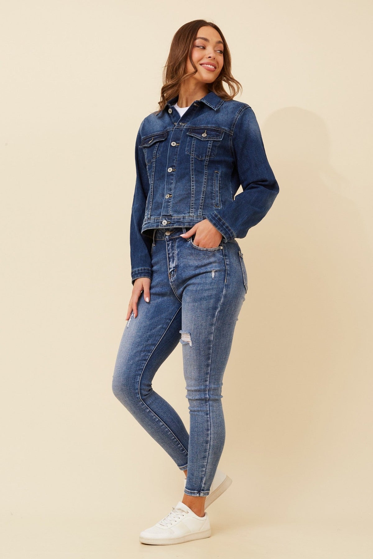 FRANI DENIM JACKET (Mid Denim)
