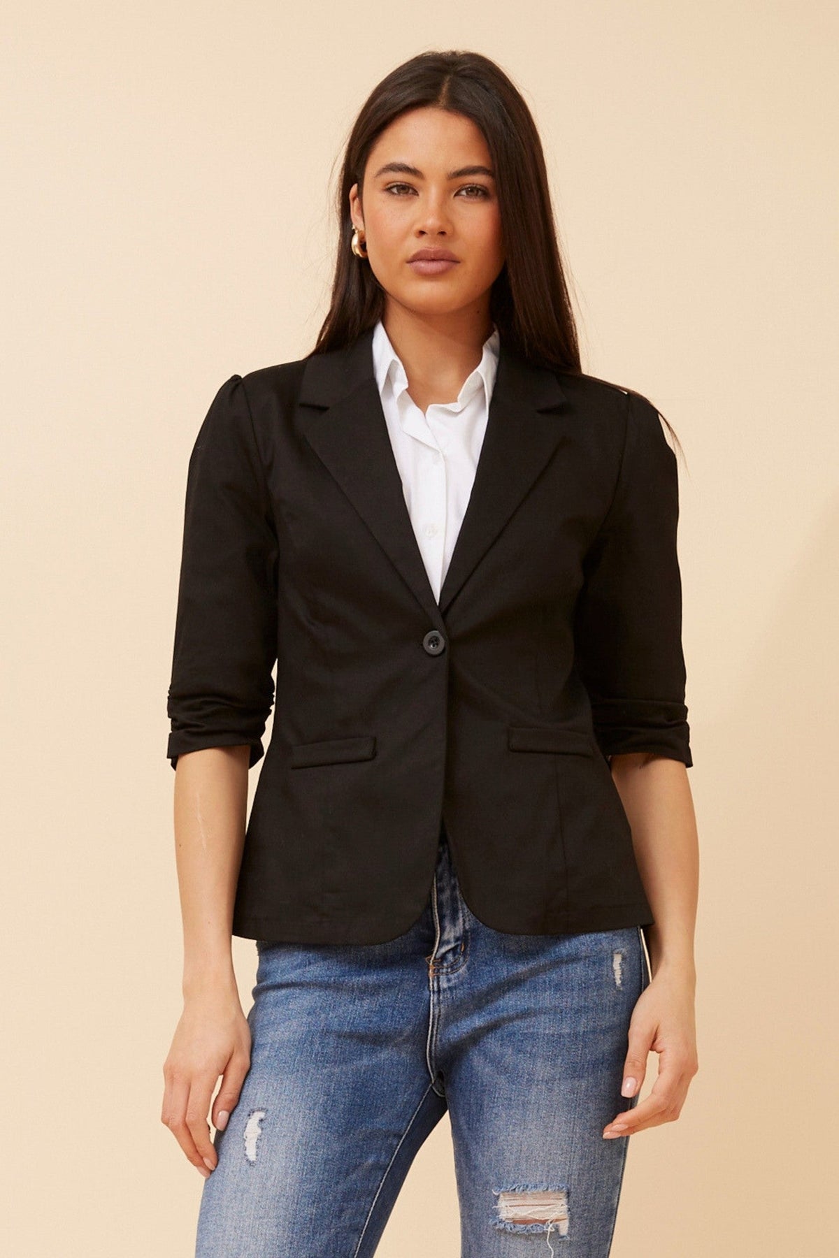 MILOS SOLID BLAZER (Black)