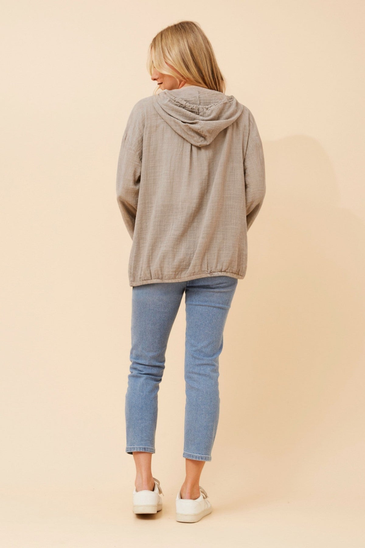 BOTTEGA MODA FIORINA SOLID JACKET (Fango)