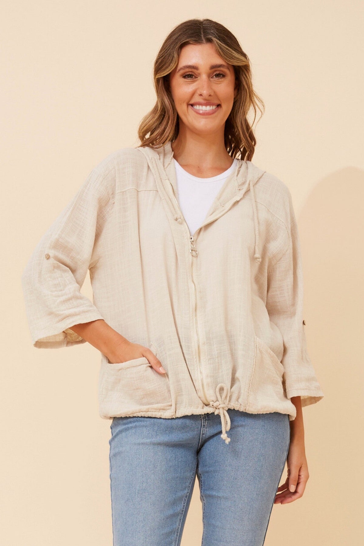 FIORINA SOLID JACKET (Bitter Chocolate)