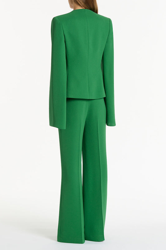 Carla Zampatti Jade Crepe Moneta Rome Jacket (Green)